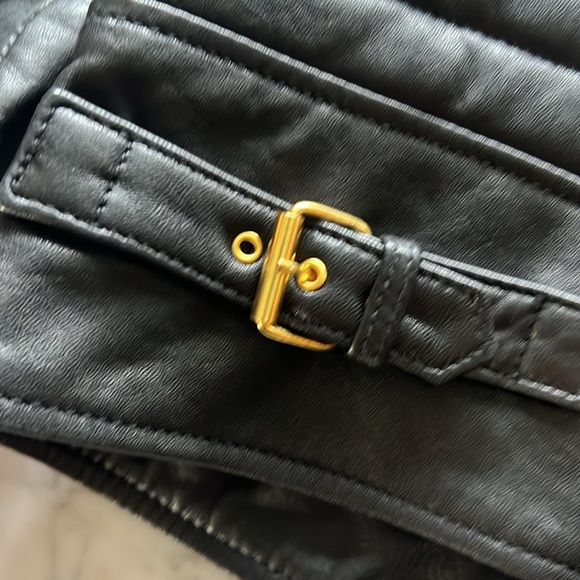 J. Crew Collection Standing Collar Leather Jacket size 0 - Picture 5 of 5